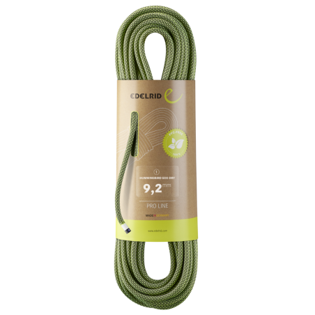 Edelrid - Hummingbird Eco Dry 9,2 mm, corde simple sèche