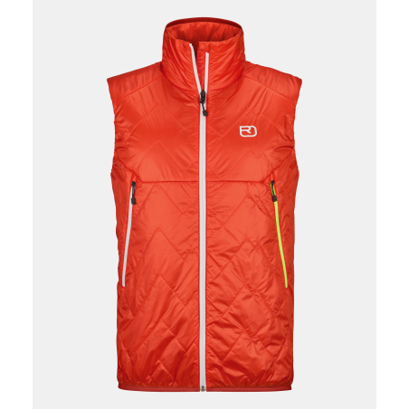 Ortovox - Piz Vial Vest M hot orange, gilet imbottito