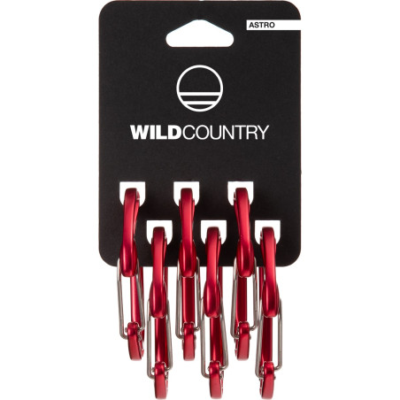 Wild Country - Astro 6 pack, wire gate carabiners