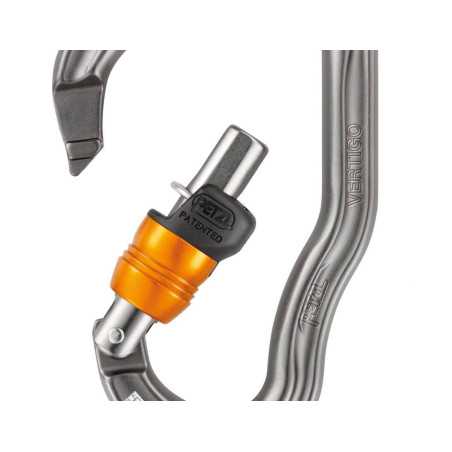 Petzl - Vertigo Wire-Lock, Carabiner for progression lanyard