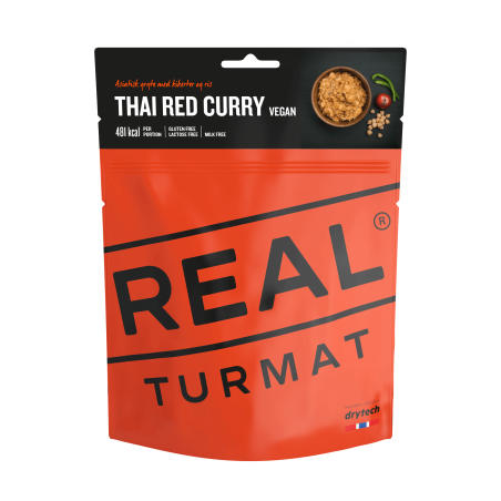 Real Turmat - Curry rojo tailandés, comida al aire libre