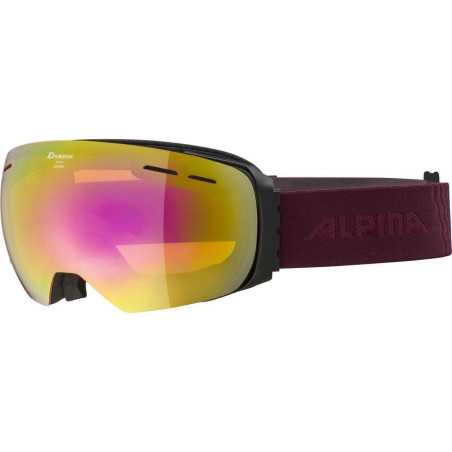 Alpina - Granby HM, masque de ski noir-cassis rose sph.
