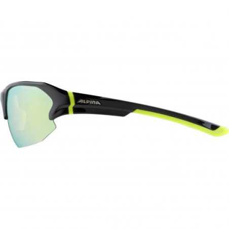 Alpina - Lyron HR, gafas deportivas negras neón