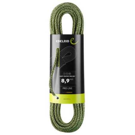 Edelrid - Swift Protect Pro Dry 8,9mm, cuerda tres certificaciones superresistentes