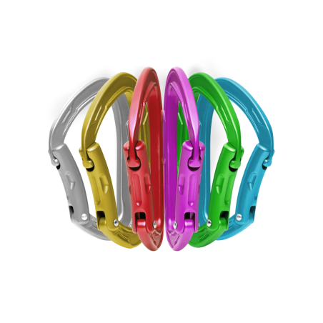 Edelrid - Mission Sixpack, Set of 6 colored carabiners