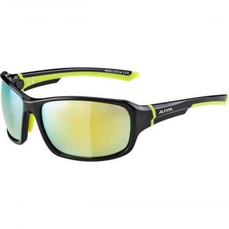 Alpina - Lyron, black neon sports glasses