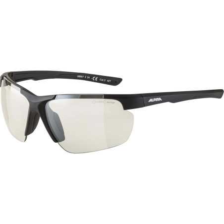 Alpina - Defey HR , occhiali sportivi Black Matt