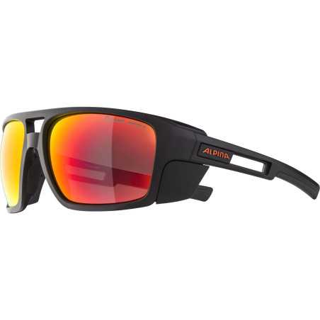 Alpina - Skywalsh, gafas de glaciar negro rojo