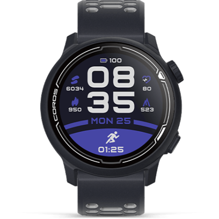 Coros - Pace 2 Black Silicon, reloj deportivo con GPS