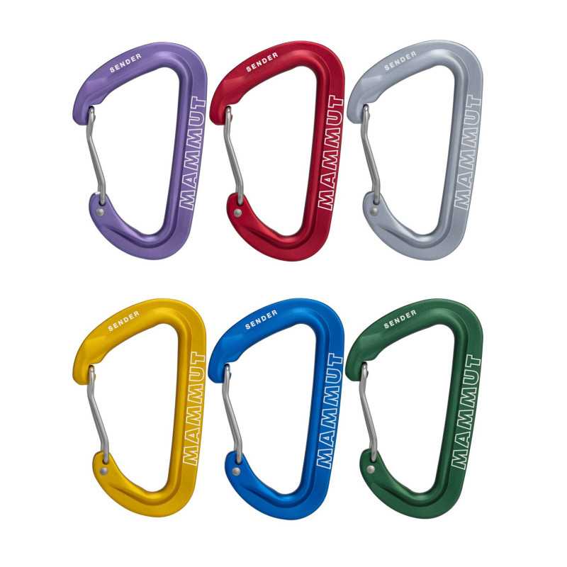 Mammut Sender Wire Rackpack - juego de 6 mosquetones de colores