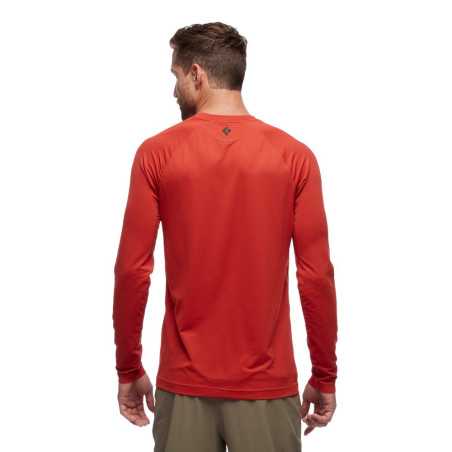 Black Diamond - M Alpenglow LS Crew Red Rock UV50 + Filter T-Shirt