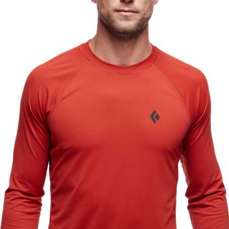 Black Diamond - M Alpenglow LS Crew Red Rock UV50 + Filter T-Shirt