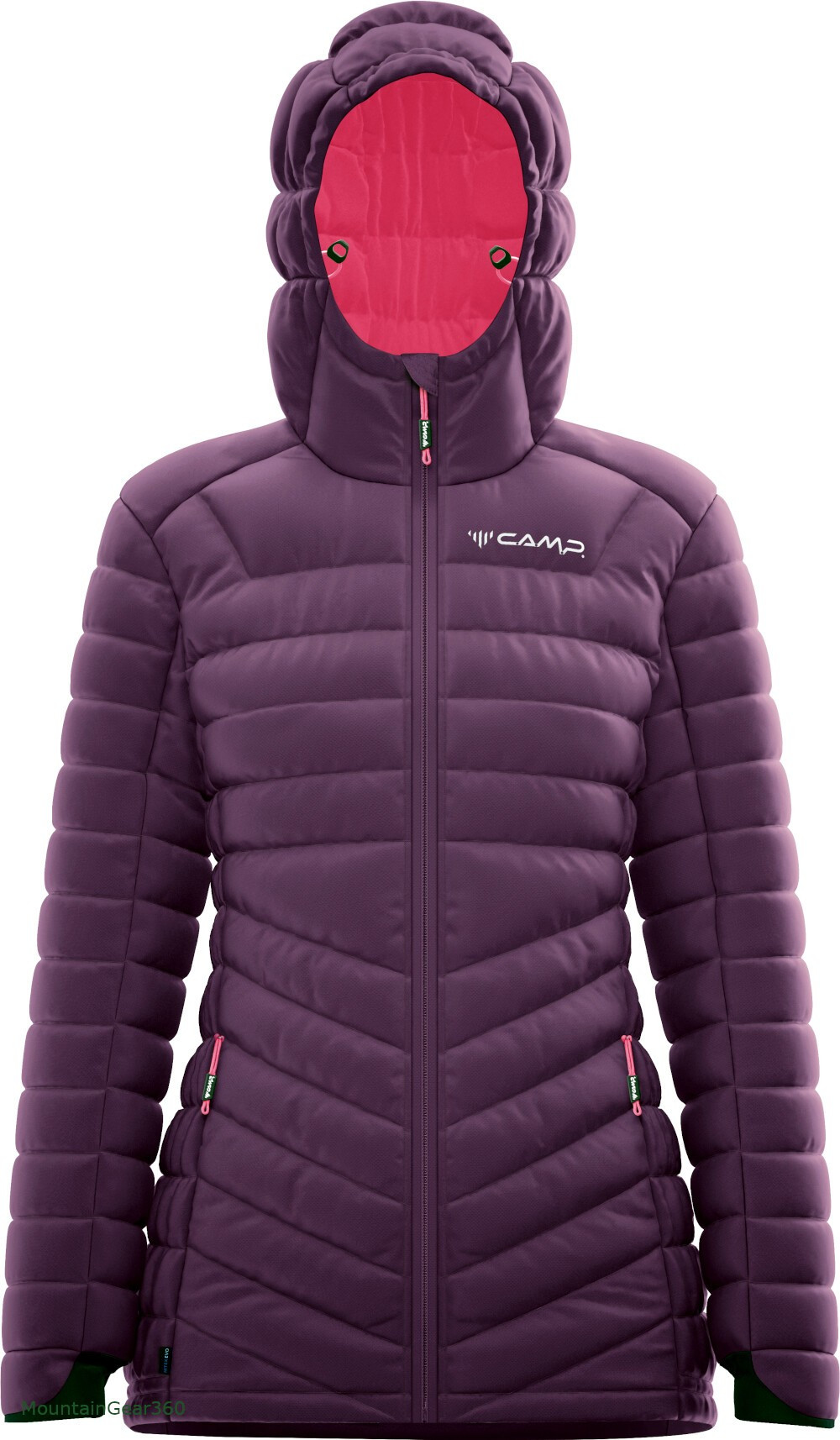 Camp Protection, Violet woman down jacket MountainGear360