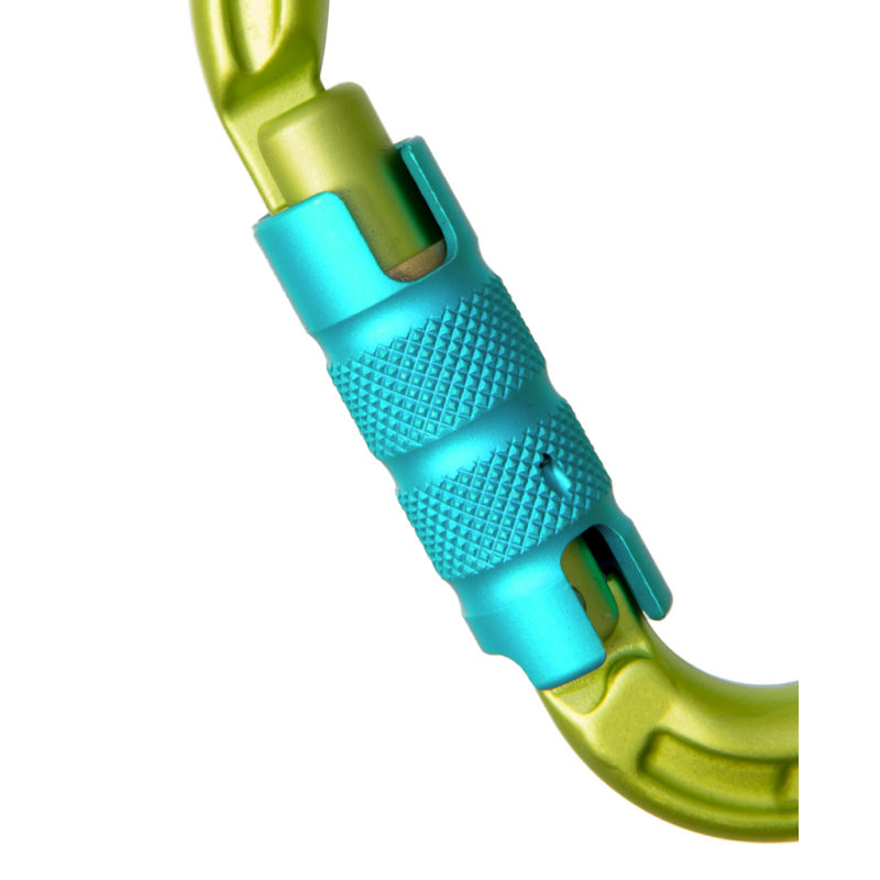 Moschettone Edelrid Bulletproof Con Inserti In Acciaio - Chiusura Keylock, Design Ibrido Per Arrampicata E Lavoro